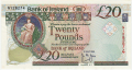 Bank Of Ireland 20 Pounds,  1. 7.1995